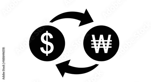 currency, exchange, dollar, won, money, finance, banking, trade, forex, transaction, conversion, cash, payment, economy, international, symbol, rate, business, investment, transfer, circulation, globa