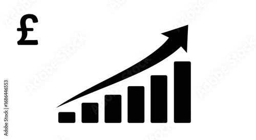 pound, sterling, gbp, currency, growth, chart, graph, finance, money, profit, earnings, income, revenue, success, increase, uptrend, business, market, investment, trading, forex, poundicon, sterlingic