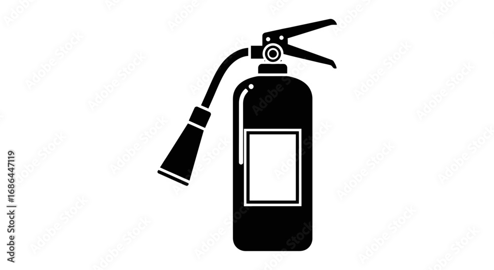Obraz premium fire, extinguisher, safety, protection, emergency, equipment, icon, symbol, prevention, hazard, flame, smoke, rescue, security, control, device, alarm, warning, spray, nozzle, cylinder, red, tool, ris