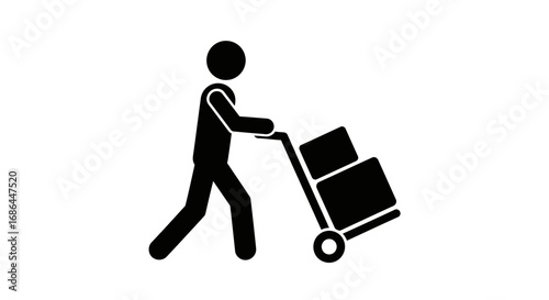 delivery, worker, courier, shipping, logistics, transport, package, parcel, cargo, service, moving, distribution, supply, freight, order, warehouse, man, person, job, work, load, carrier, express, han