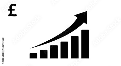 pound, sterling, gbp, currency, growth, chart, graph, finance, money, profit, earnings, income, revenue, success, increase, uptrend, business, market, investment, trading, forex, poundicon, sterlingic