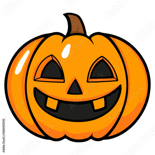 pumpkin, jack-o-lantern, decoration, halloween, festival, vector, transparent background, lantern, october, scary, horror, jack, evil, celebration, isolated