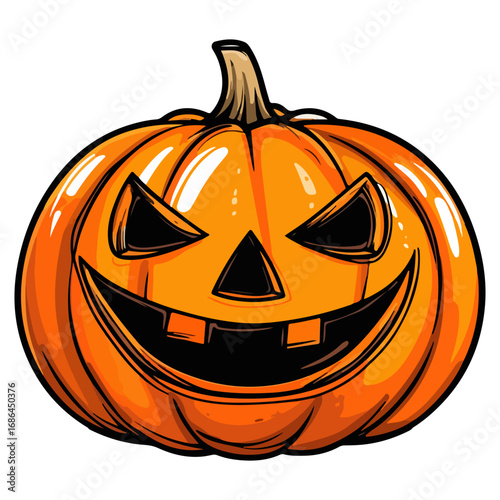 pumpkin, jack-o-lantern, decoration, halloween, festival, vector, transparent background, lantern, october, scary, horror, jack, evil, celebration, isolated
