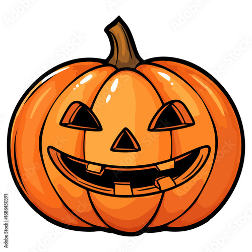 pumpkin, jack-o-lantern, decoration, halloween, festival, vector, transparent background, lantern, october, scary, horror, jack, evil, celebration, isolated