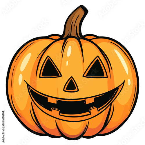 pumpkin, jack-o-lantern, decoration, halloween, festival, vector, transparent background, lantern, october, scary, horror, jack, evil, celebration, isolated