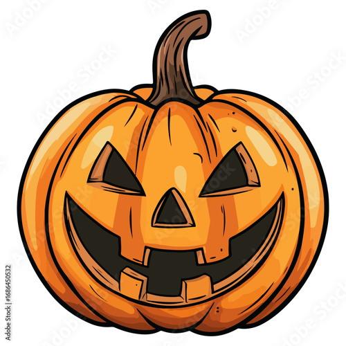 pumpkin, jack-o-lantern, decoration, halloween, festival, vector, transparent background, lantern, october, scary, horror, jack, evil, celebration, isolated