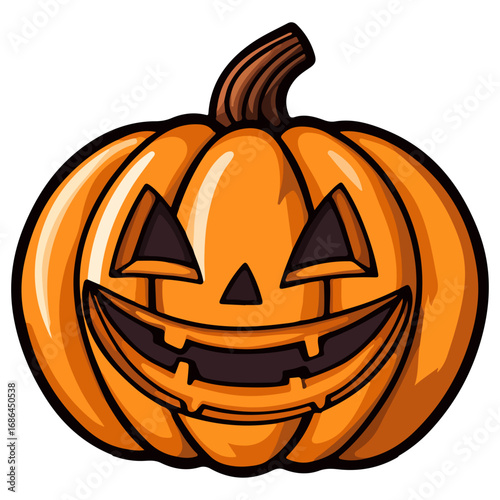 pumpkin, jack-o-lantern, decoration, halloween, festival, vector, transparent background, lantern, october, scary, horror, jack, evil, celebration, isolated