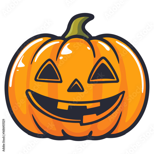 pumpkin, jack-o-lantern, decoration, halloween, festival, vector, transparent background, lantern, october, scary, horror, jack, evil, celebration, isolated