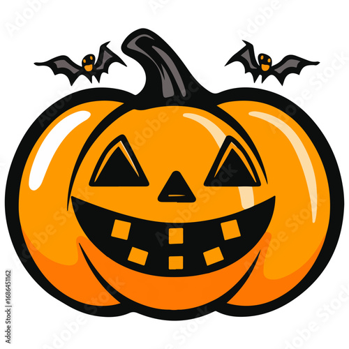 pumpkin, jack-o-lantern, decoration, halloween, festival, vector, transparent background, lantern, october, scary, horror, jack, evil, celebration, isolated