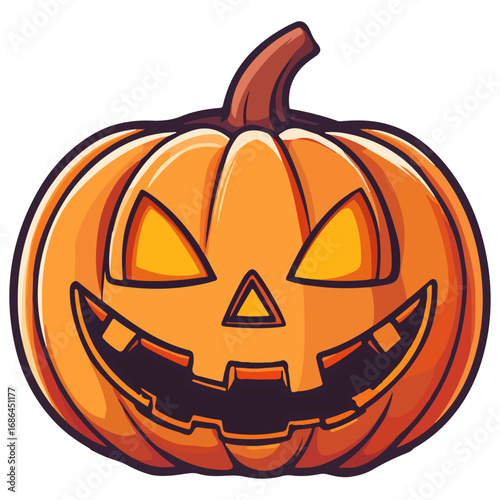 pumpkin, jack-o-lantern, decoration, halloween, festival, vector, transparent background, lantern, october, scary, horror, jack, evil, celebration, isolated