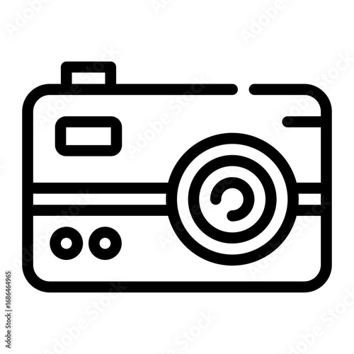 retro camera icon