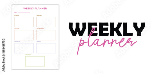 Embrace organized living with our stylish Weekly Planner crafting your ideal week while staying focused and motivated