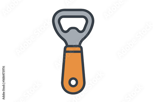 Wine bottle icon filled outline, cartoon vector illustration for graphic design, web, apps, advertisements, and promotional cards with transparent background, ordered set