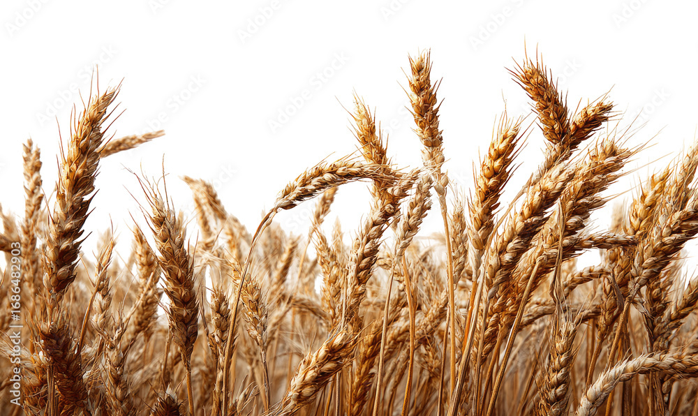 Fototapeta premium Close-up of golden wheat stalks (4)