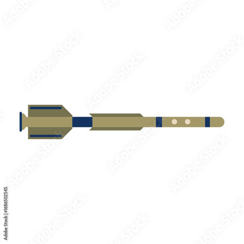 Military projectile and armament concept for air defense systems