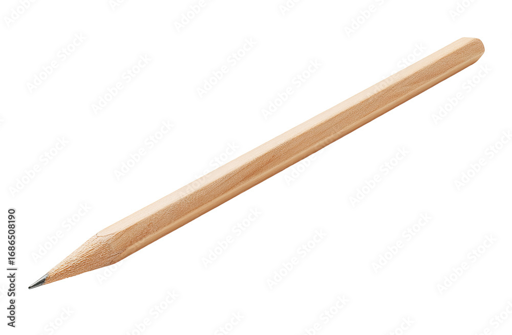 Obraz premium Light beige pencil, angled view