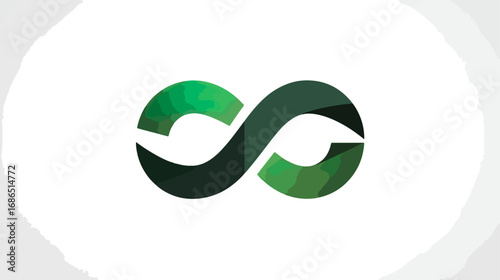 Abstract infinity symbol graphic design