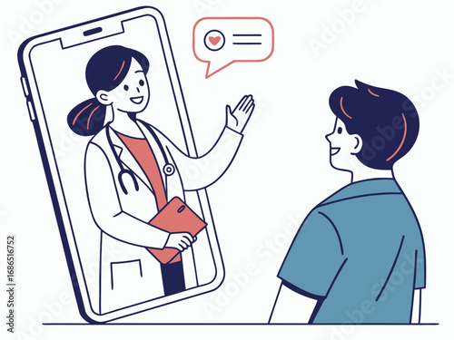 Virtual Healthcare Consultation Patients Accessing Professional Medical Advice Remotely Through Digital Platforms