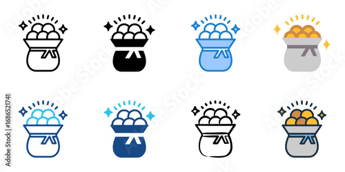 Loot icon set multiple style collection 
