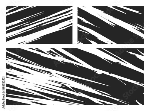 Grunge wild lines 3x pattern for stickers or car wrap design