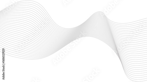 Abstract wave element for design. Digital frequency track equalizer. Lines for the background. Black stripes on a white background.