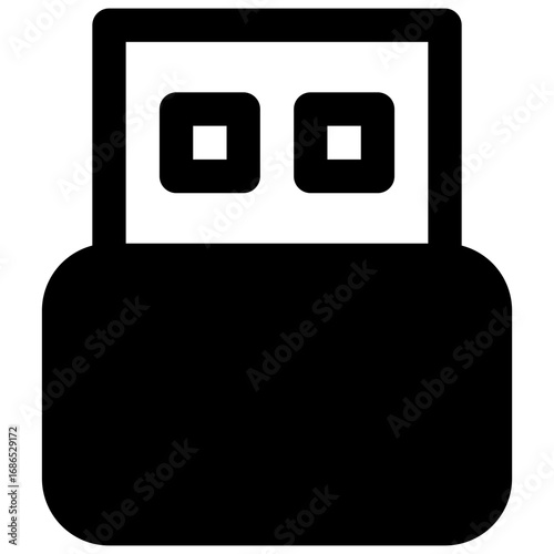 Keylogger. Outlined stroke vector icon with black-filled details.