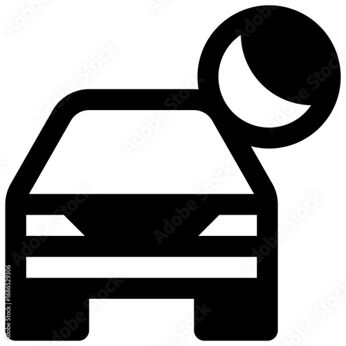 Stake out. Outlined stroke vector icon with black-filled details.