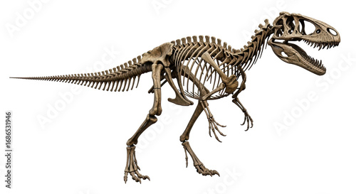 Fototapeta Naklejka Na Ścianę i Meble -  Isolated dinosaur skeleton