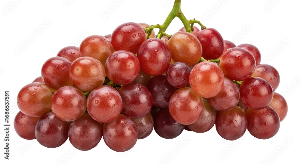 Fototapeta premium Isolated Red Grapes Bunch
