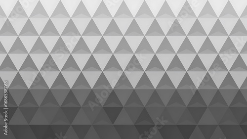 Abstract grayscale geometric triangle pattern background: subtle gradient, modern design, clean texture.