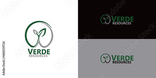 A modern logo embodies growth and sustainability. Fresh, clean design for companies focused on natural resources, ecology, and environmental solutions.