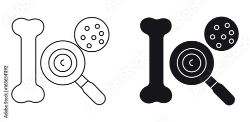 Myeloma icon set , vector illustration .