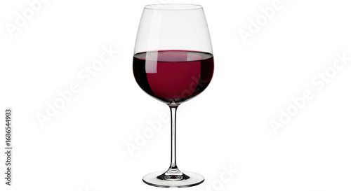 Photos Isolated Glass of Red Wine