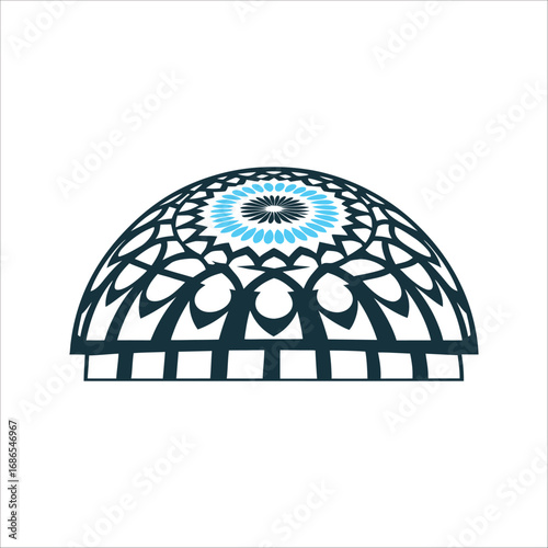 Al Wasl Plaza Inspired Dome Lattice Pattern Dubai Expo Legacy Dome lattice pattern inspired by Al Wasl Plaza in concentric circles