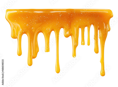 Caramel sauce dripping down