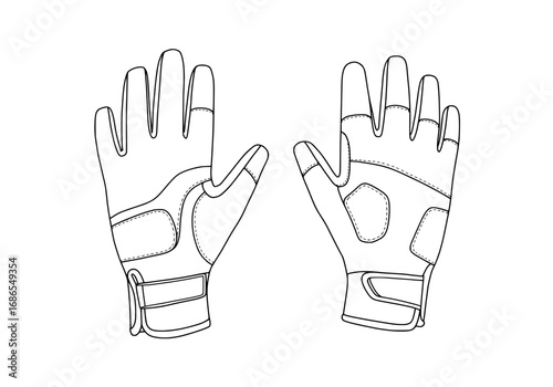 Durable gloves, protective gear for enhanced grip and safety during outdoor activities or intense workouts