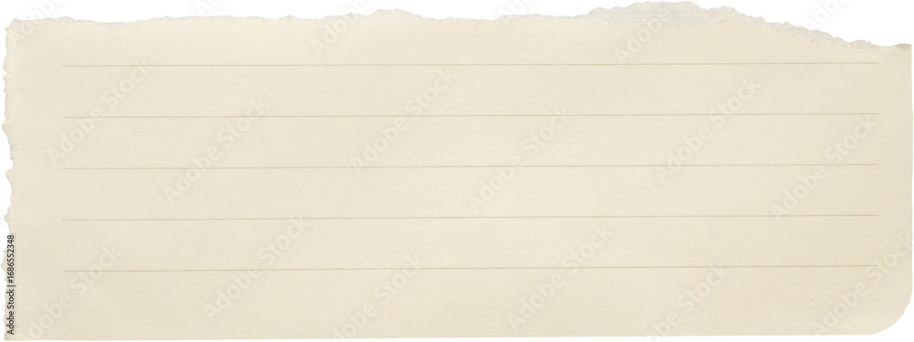Naklejka premium piece of lined paper tear isolated on white background