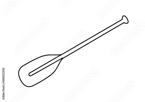 Sleek canoe paddle design for water adventures and outdoor recreation
