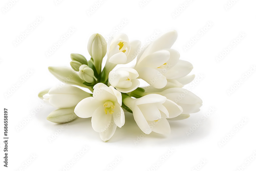 Fototapeta premium fresh coffee flower on white background
