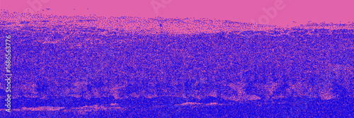 Purple and blue contrast photocopy effect backdrop. Retro noise gradient filter bg for banner design, template and art creative.