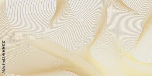 Abstract luxury background with gold wavy curve lines pattern (guilloche curves) in premium colors. Elegant vector golden diagonal striped texture template for banner, business card, headline backdrop