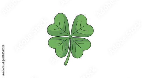 Four Leaf Clover Symbol of Luck and Fortune.