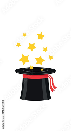 Magic Hat with Stars.