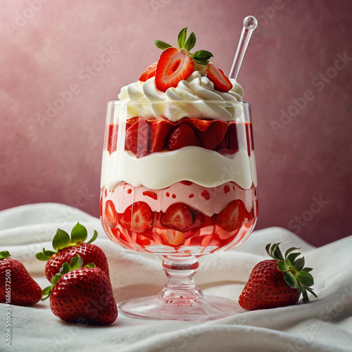 yogurt with strawberries