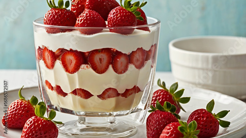 yogurt with strawberries