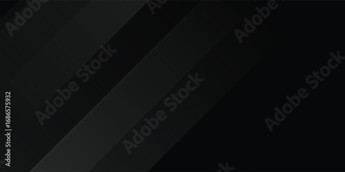 Black abstract background. Elegant dark diagonal shape elements. decoration business, cover, header, wallpaper, corporate, website, flyer