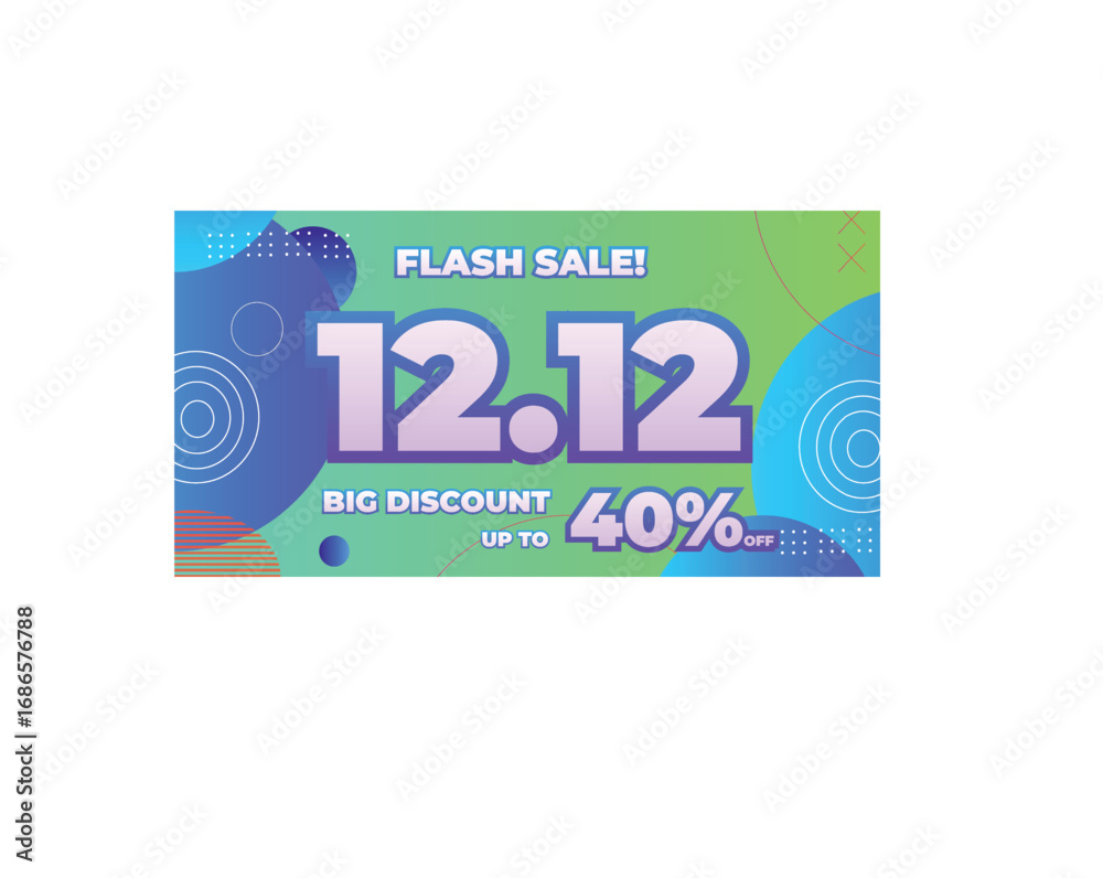Obraz premium Flash Sale Banner 12.12