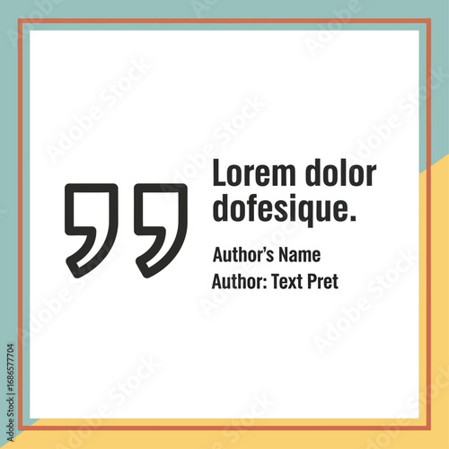 The Author's Quote A Captivating Template with a Simple Design and Quotation Marks