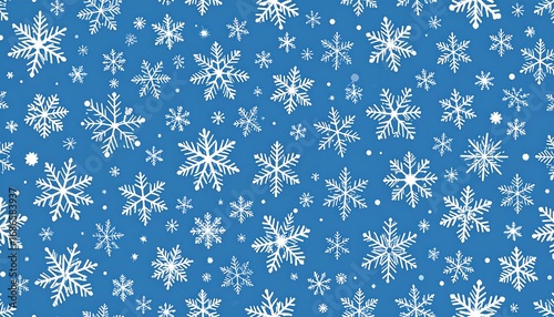 Winter snowflake pattern