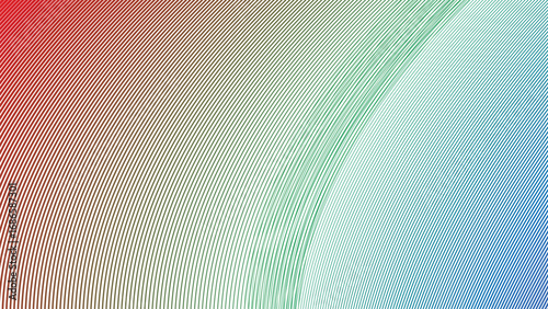 Red Green Blue Stripe Line Abstract Background Modern Geometric Pattern Minimal Vector Design